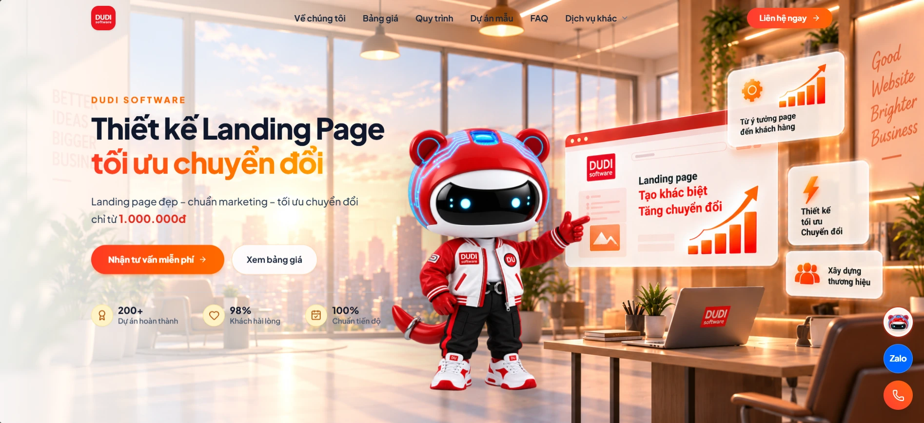 Thiết Kế Landing Page Tối Ưu Chuyển Đổi