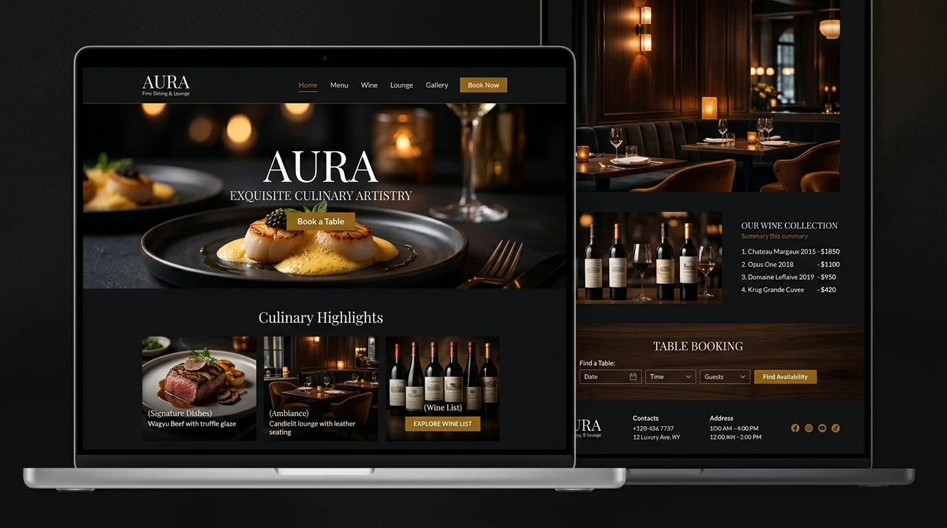 Website giới thiệu nhà hàng & ẩm thực